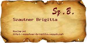 Szautner Brigitta névjegykártya